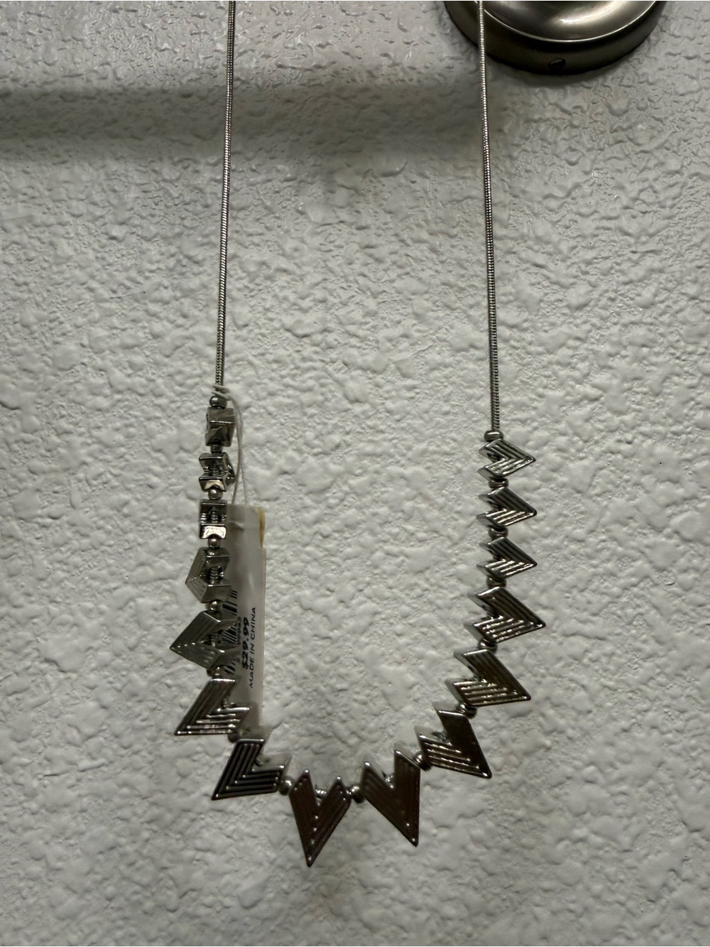 Silver Geometric Chevron Necklace - Loft, New!